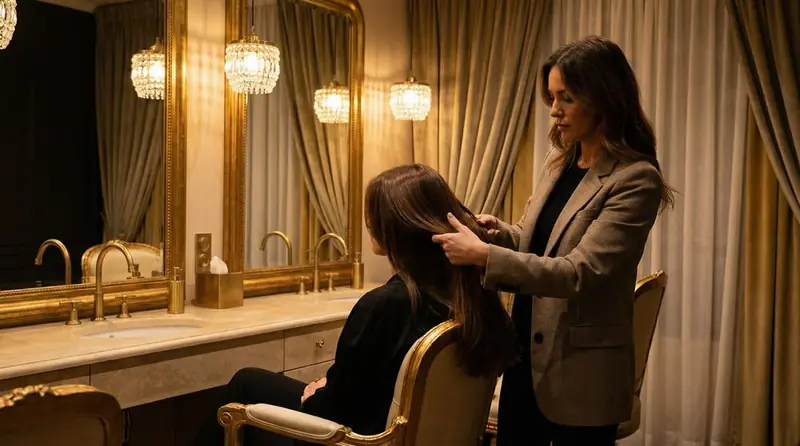 Brushing cheveux courts